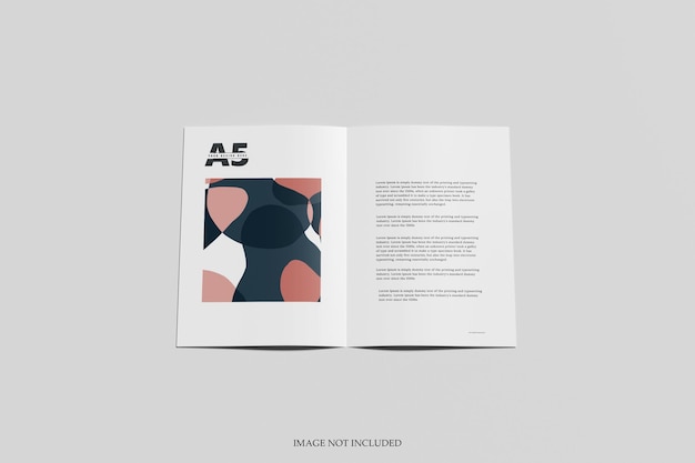Maquette de brochure pliante A5