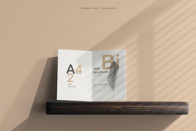 Maquette de brochure pliée en format A4