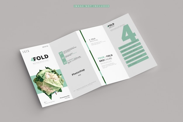 Maquette de brochure quadruple