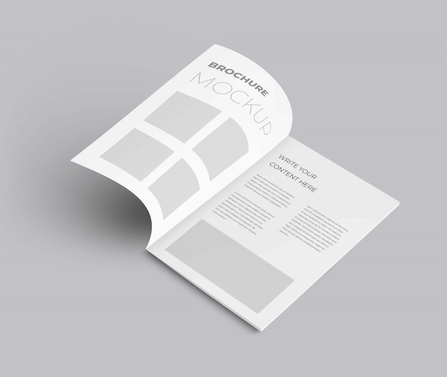 Maquette de brochure réaliste