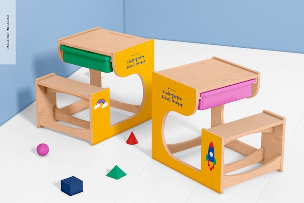 Maquette De Bureau De Maternelle