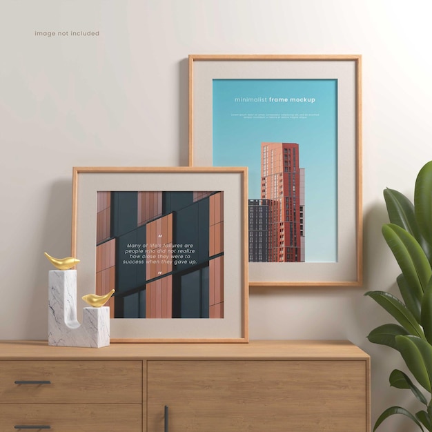 Maquette de cadre d'affiche minimaliste