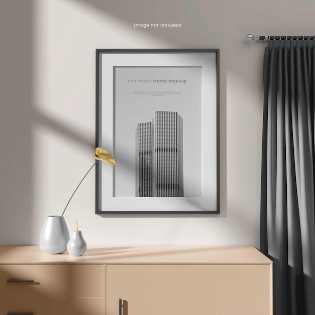 Maquette de cadre d'affiche minimaliste