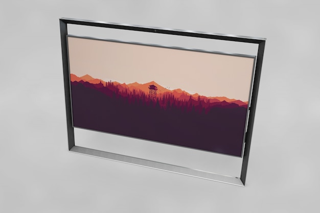 Maquette de cadre moderne