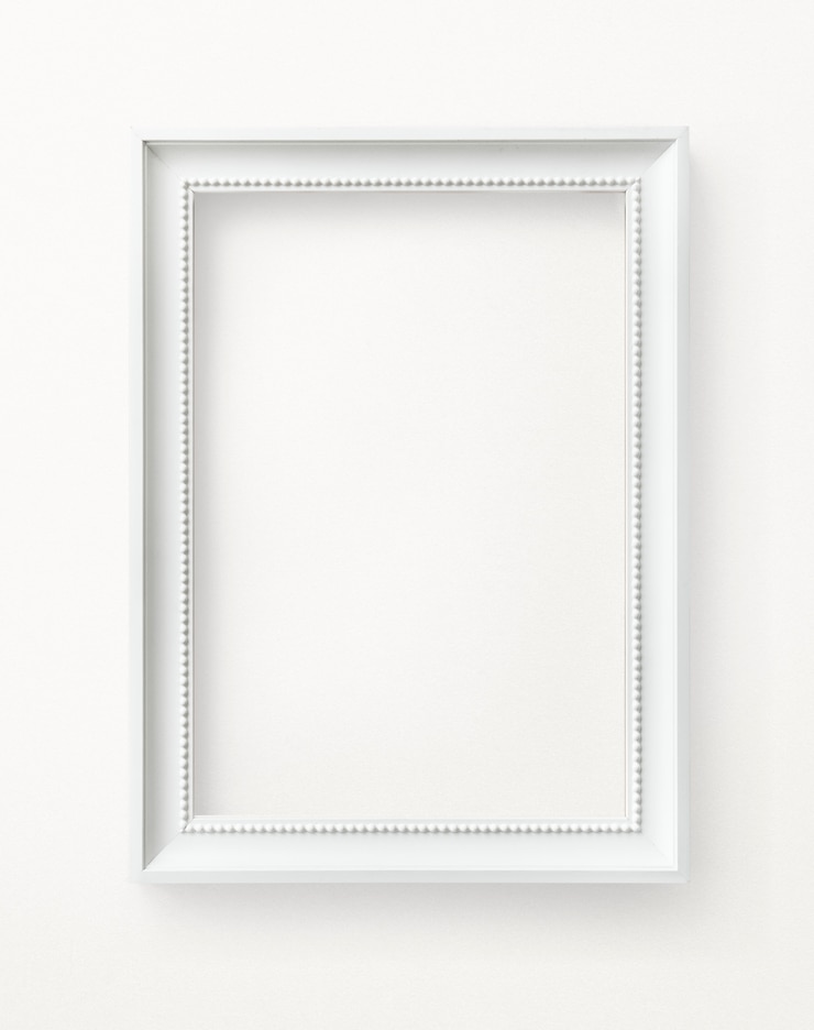PSD maquette de cadre photo blanc
