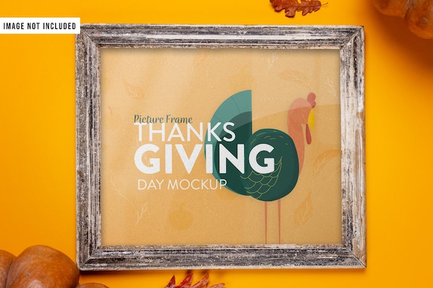 Maquette de cadre de Thanksgiving