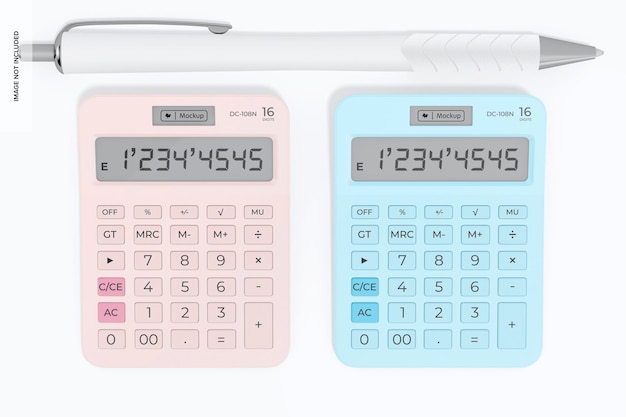 PSD maquette de calculatrices