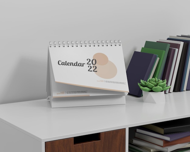 Maquette De Calendrier Réaliste 2022