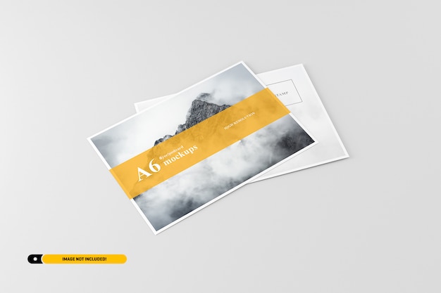 Maquette de carte postale A6 Flyer