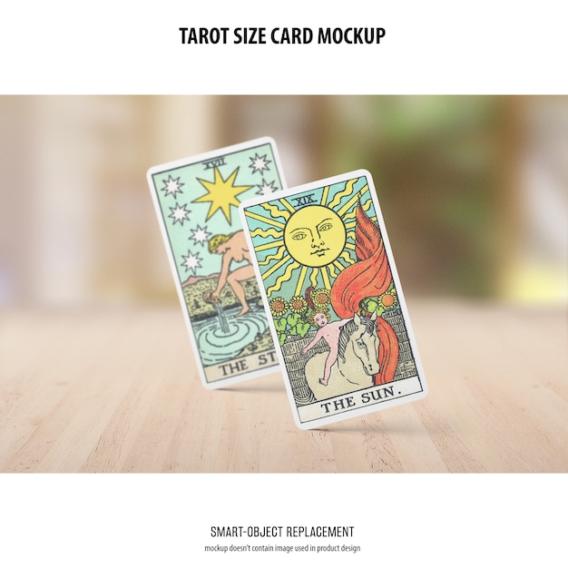 Maquette de carte de tarot