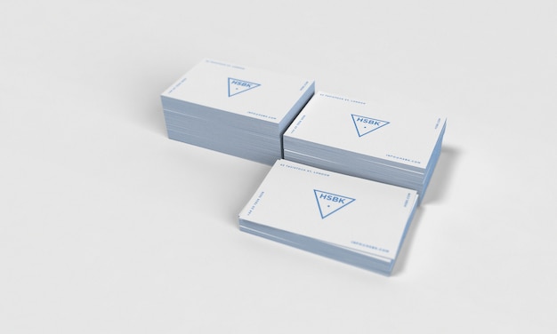 Maquette de carte de visite avec couleur de bord modifiable