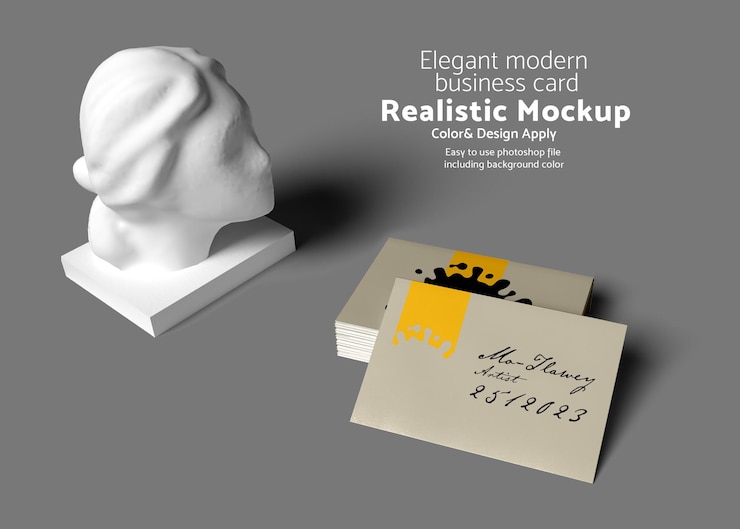 PSD maquette de carte de visite moderne et élégante