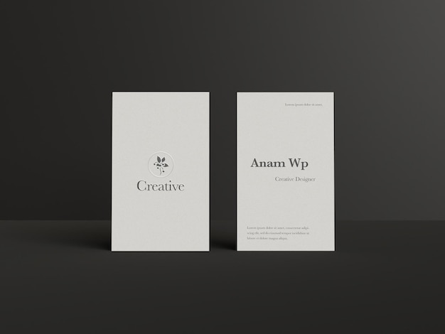 Maquette de carte de visite premium n