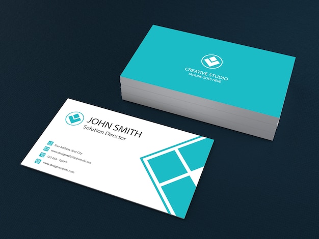 Maquette De Carte De Visite Premium Psd