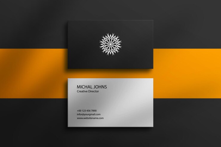 maquette de carte de visite Premium Psd