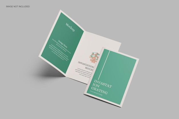 Maquette de carte de voeux d'invitation