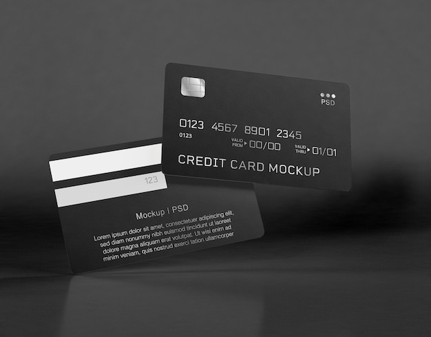 Maquette de cartes de crédit