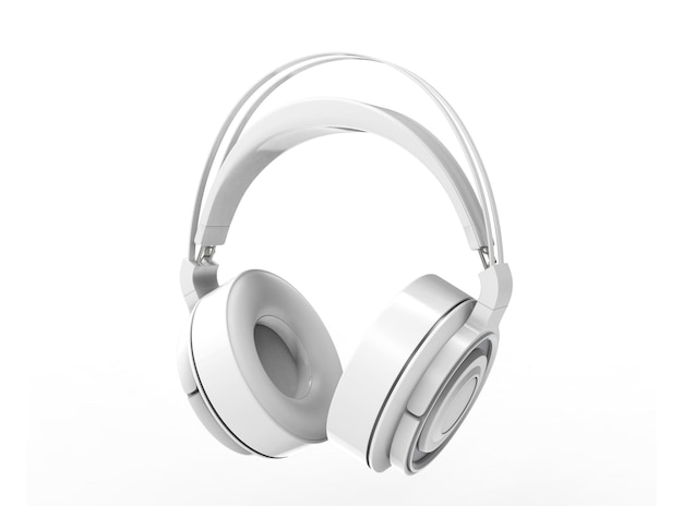 Maquette de casque blanc