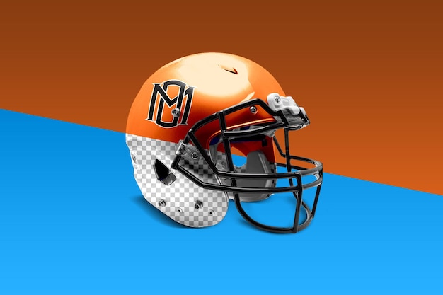 Maquette de casque de football