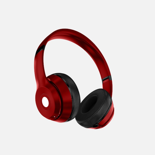 Maquette de casque rouge