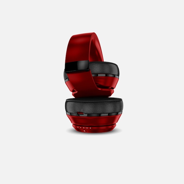 Maquette De Casque Rouge