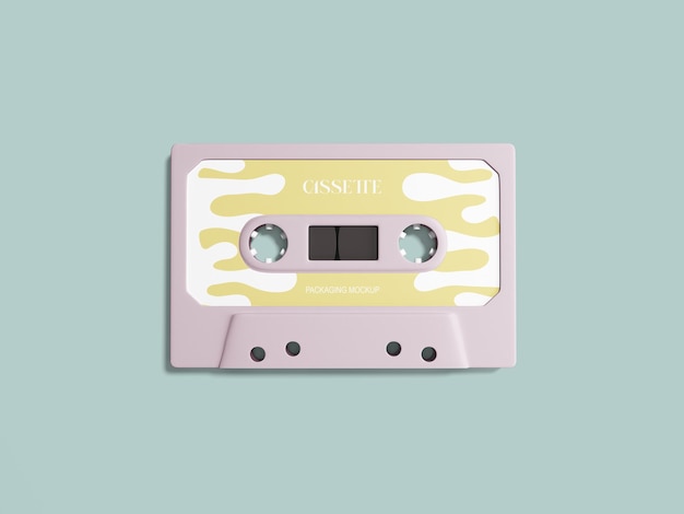 Une maquette de cassette vintage