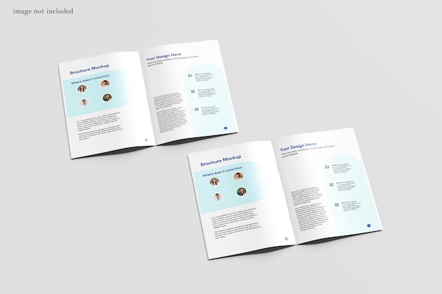 PSD maquette de catalogue de brochures a4