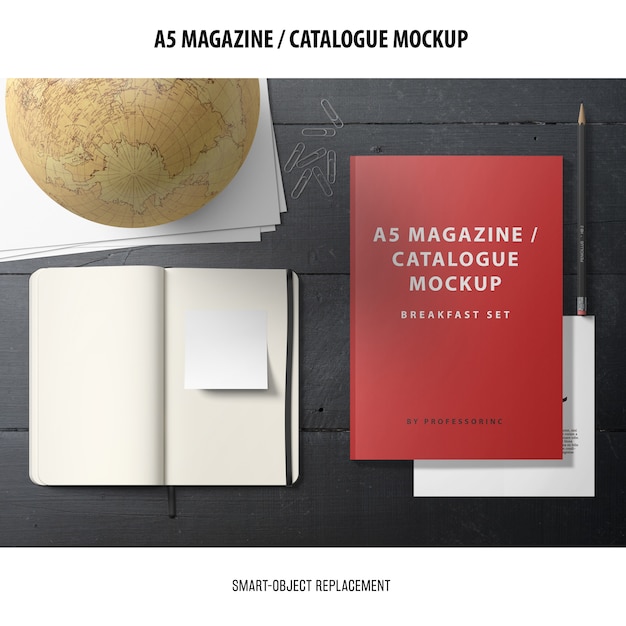 Maquette de catalogue de magazine
