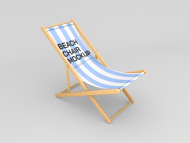 Maquette de chaise de plage