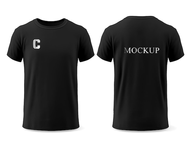 Une maquette de chemise noire