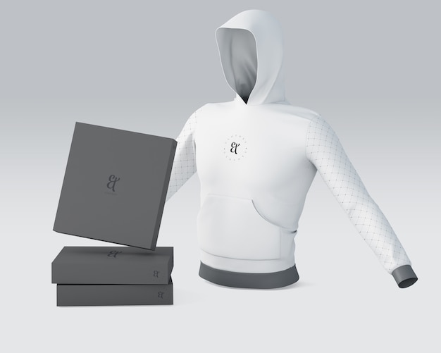 PSD maquette de chemise de sport avec logo de la marque