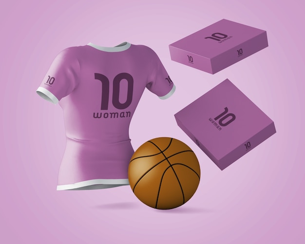 PSD maquette de chemise de sport avec logo de la marque