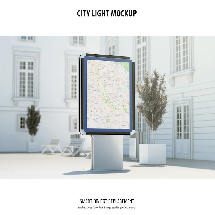 PSD maquette de city light