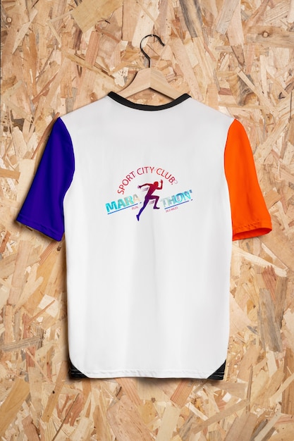Maquette de concept de chemise colorée