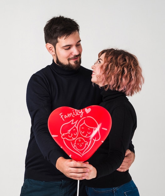 Maquette De Concept De Couple Saint Valentin