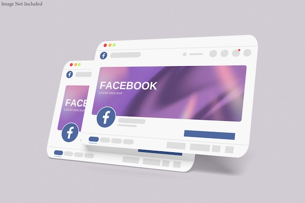 Une maquette de couverture Facebook