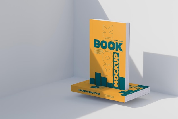PSD maquette de couverture de livre style minimal