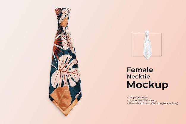 PSD maquette de cravate femme