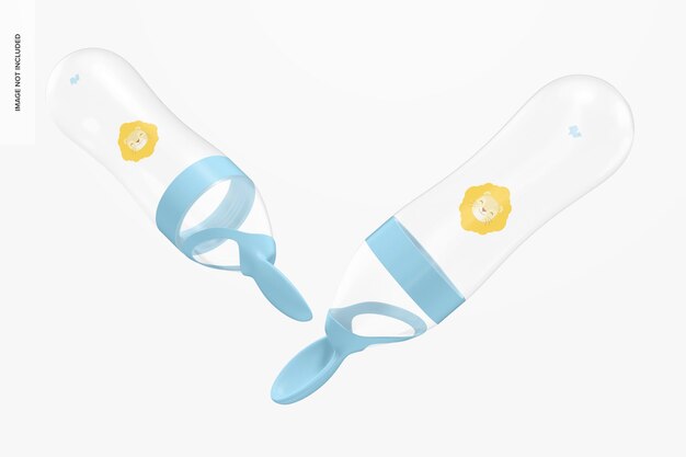 Maquette de cuillères d'alimentation Baby Squeeze
