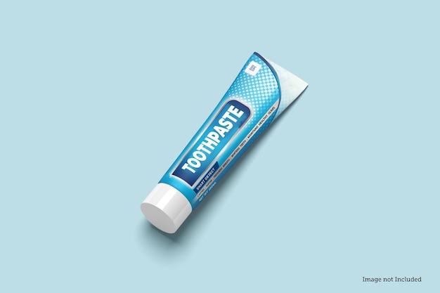 PSD maquette de dentifrice