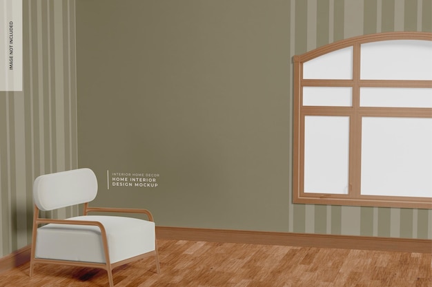 Maquette de design d'intérieur de maison, perspective