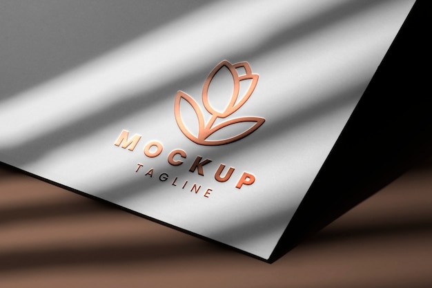 Maquette de détail de logo d'effet
