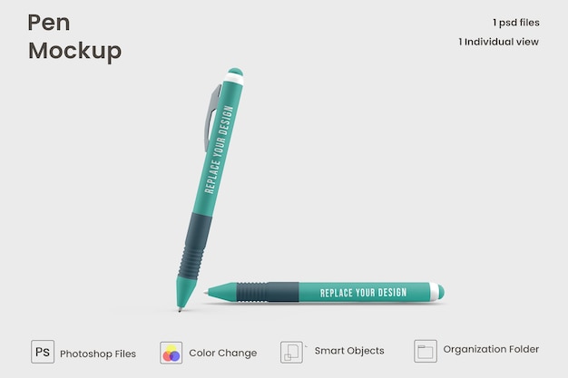 Maquette De Deux Stylos Premium Psd