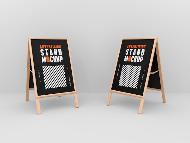 Maquette De Deux Supports Publicitaires