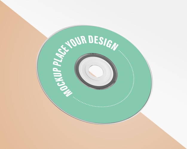 Maquette de disque compact, vue de face