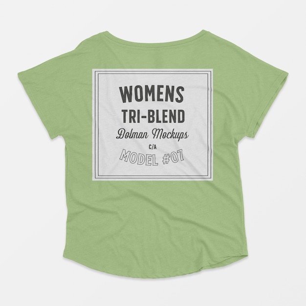 Maquette dolman triblend femme
