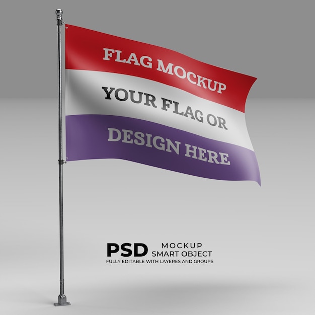 Maquette De Drapeau Psd