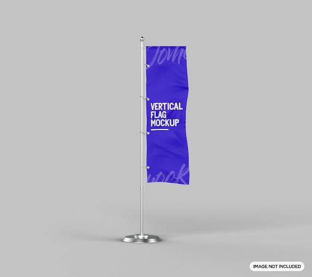 Maquette de drapeau vertical