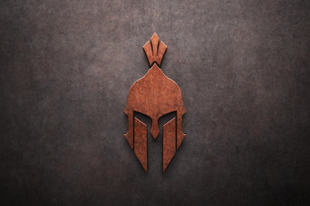 La maquette du logo de l'effet Rusty
