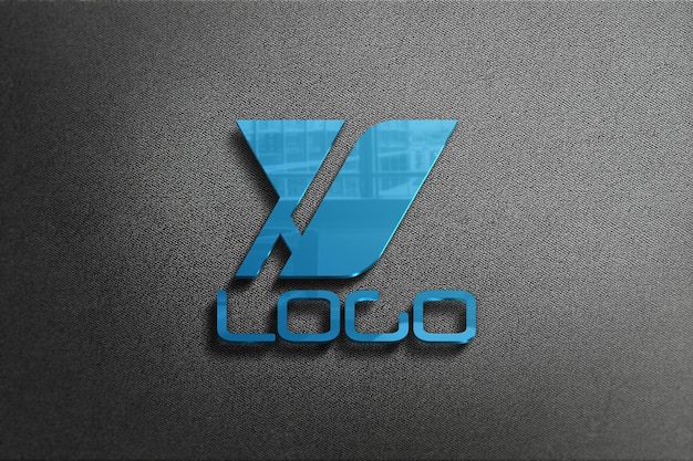 Maquette du logo de l'entreprise en 3D